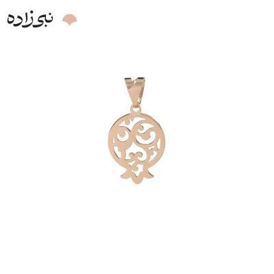 پلاک لیزری انار و ترمه طلا C228