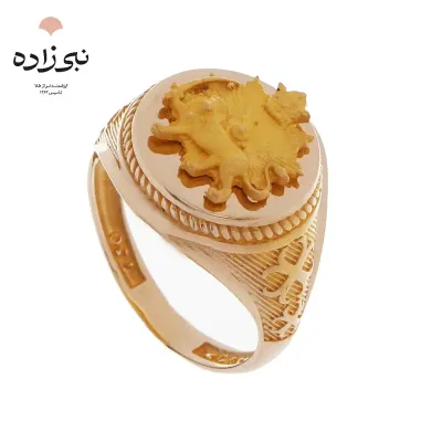انگشتر مردانه شیر طلا R093
