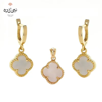 نیم ست ون کلیف سفید H027