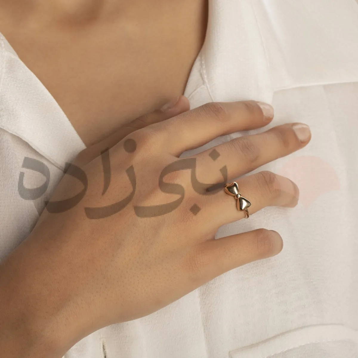 انگشتر دکوراتیو پاپیون طلا R022