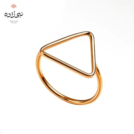 انگشتر دکوراتیو مثلث تو خالی طلا R089