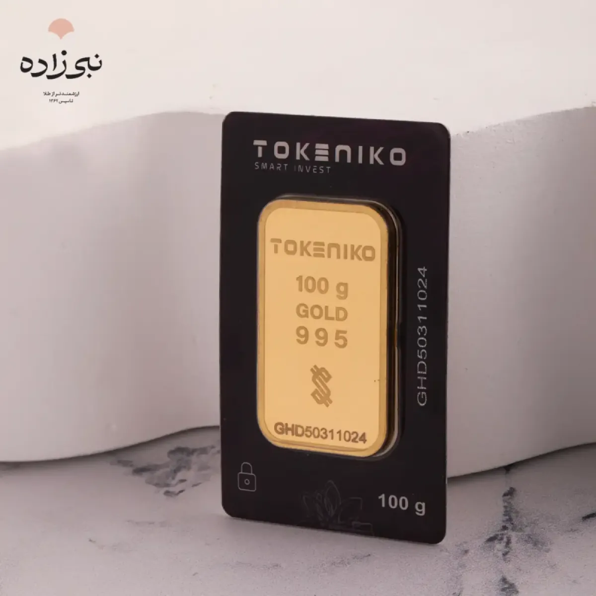 شمش 24 عیار 100 گرمی توکنیکو G066