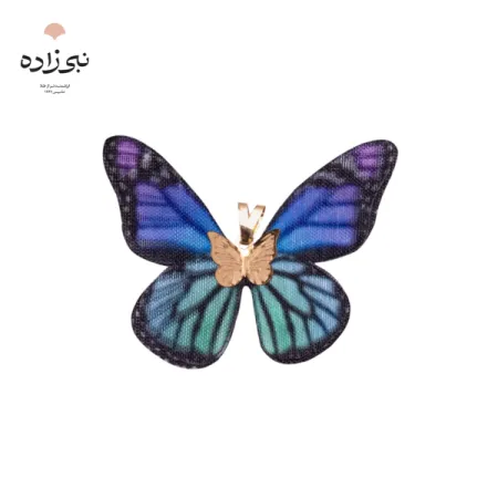 پلاک پروانه پارچه ای آبرنگی C155