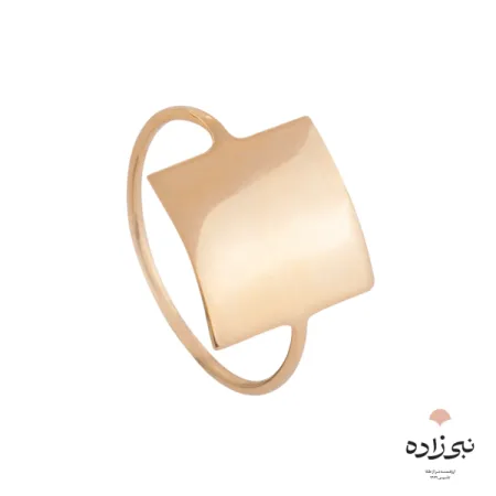 انگشتر دکوراتیو مربع طلا R008