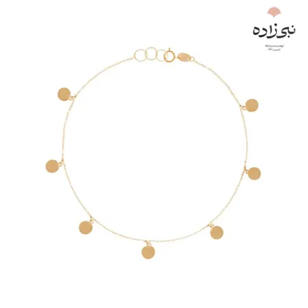 پابند طلا لیزری پولکی A004