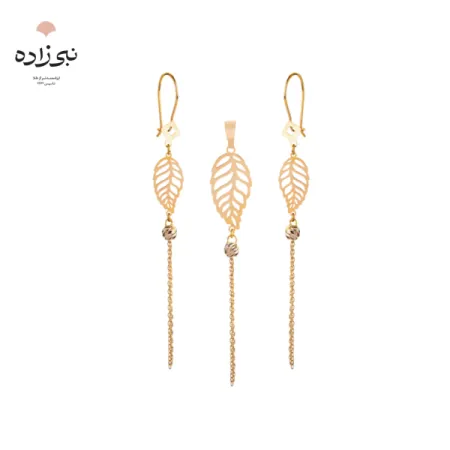 نیم ست لیزری برگ و البرنادو طلا H006