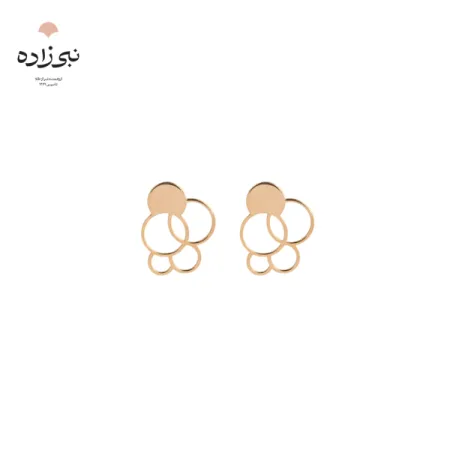 گوشواره لیزری میخی حباب E077