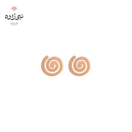 گوشواره لیزری میخی طرح خورشید طلا E031