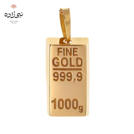 پلاک شمش طلا کوچک C208
