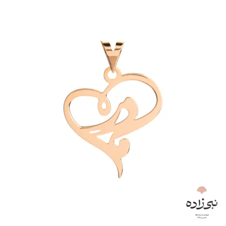 پلاک طلا کلمه مادر قلب C037