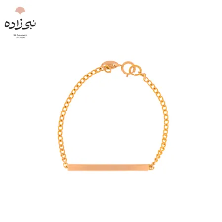 دستبند پلاک دار نوزادی بافت سوپر B045