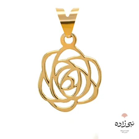 پلاک طلا لیزری گل رز C013