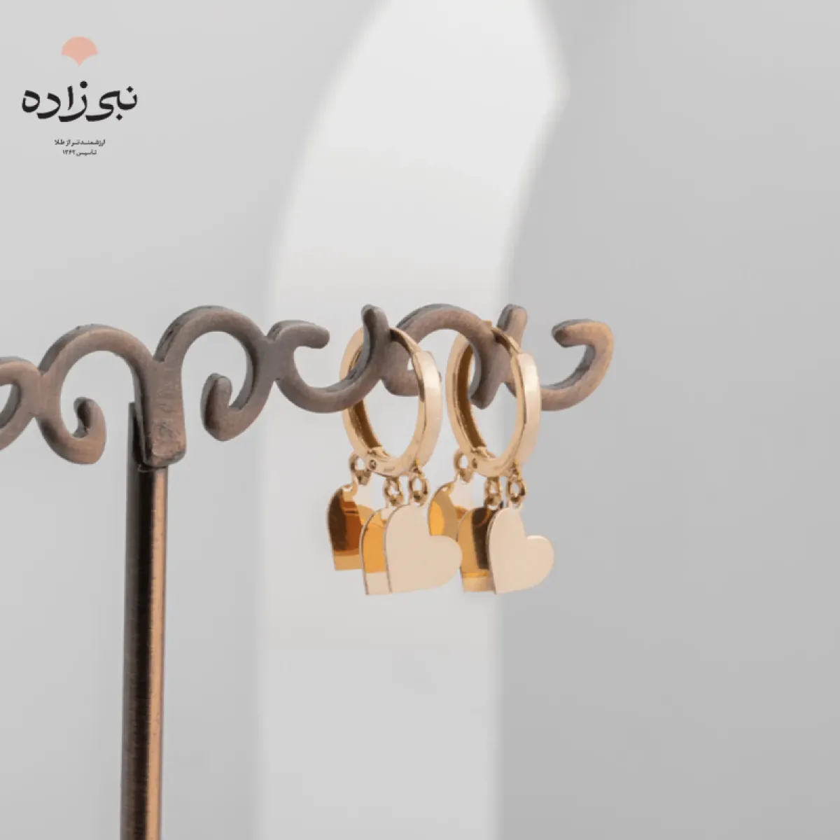 گوشواره روکو قلب E059