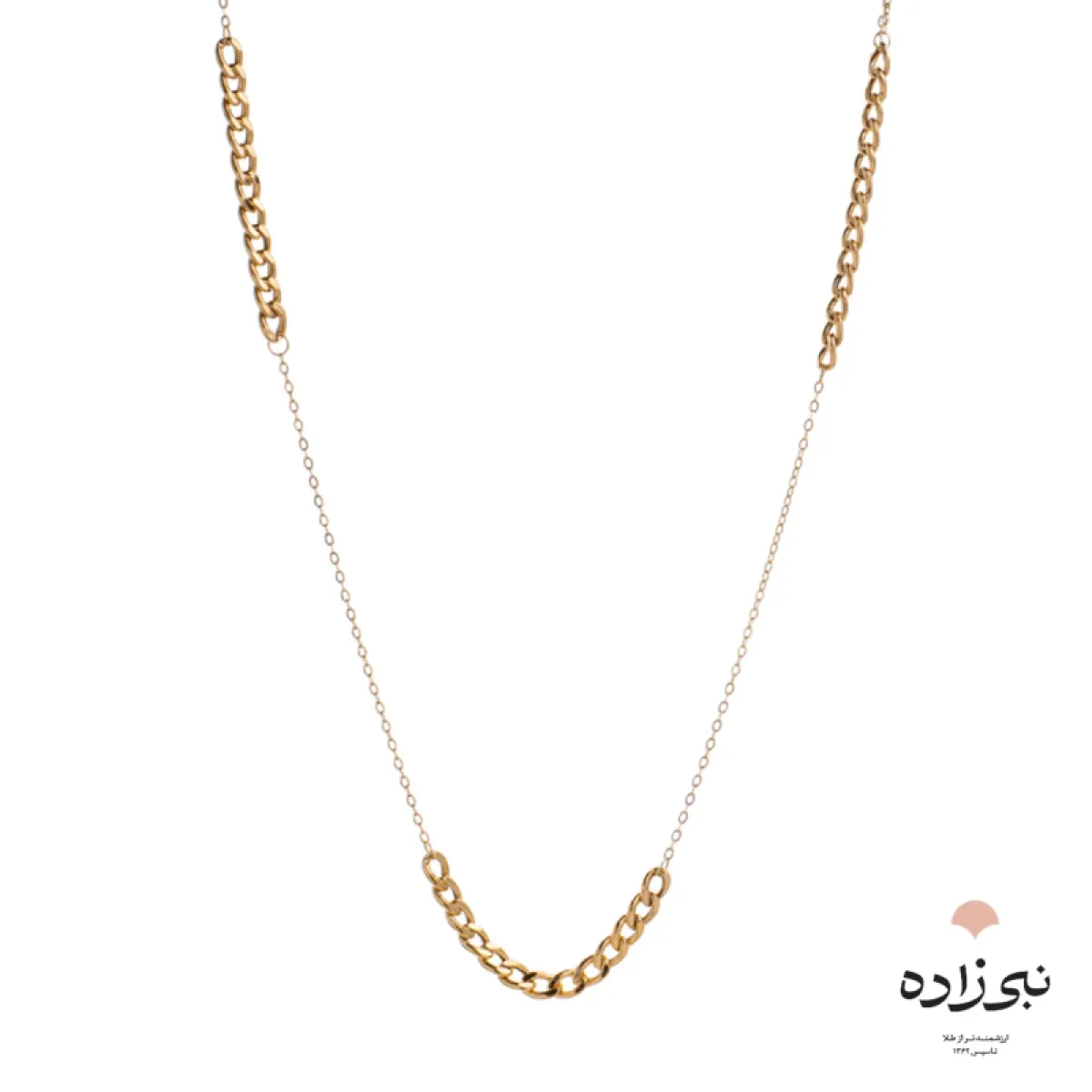 گردنبند کارتیه تلفیقی سه تیکه طلا N073