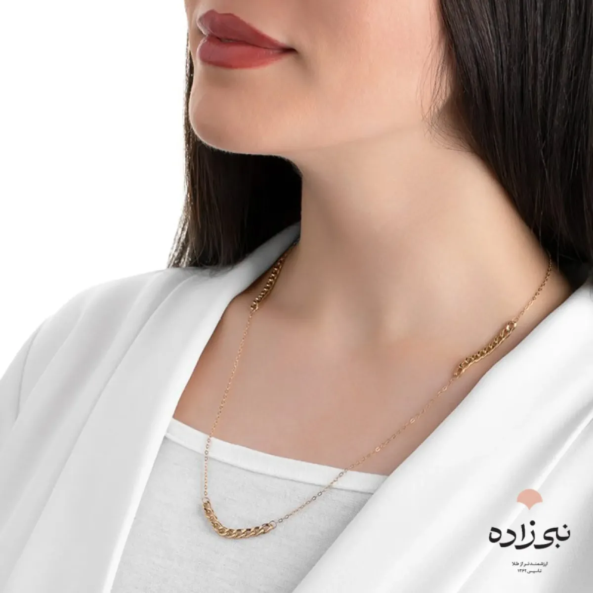 گردنبند کارتیه تلفیقی سه تیکه طلا N073