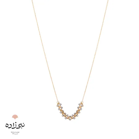 گردنبند البرنادو لخت تلفیقی سه رج N129
