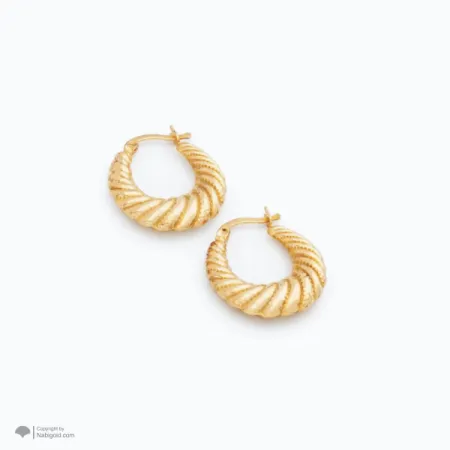 گوشواره چفتی آکوا بیضی صدف E135