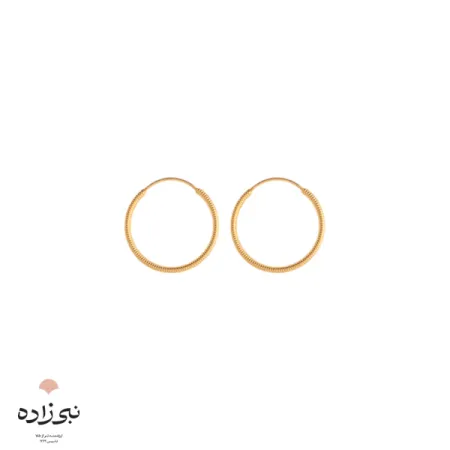 گوشواره حلقه ای تراش قطر 13 میل E080