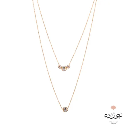 گردنبند دوبل گوی البرنادو N134