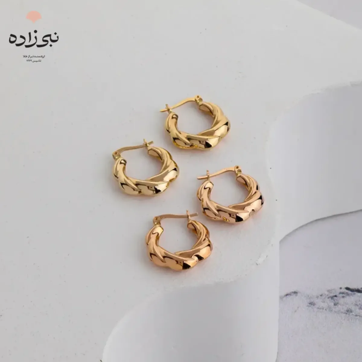 گوشواره چفتی آکوا پیچ E119