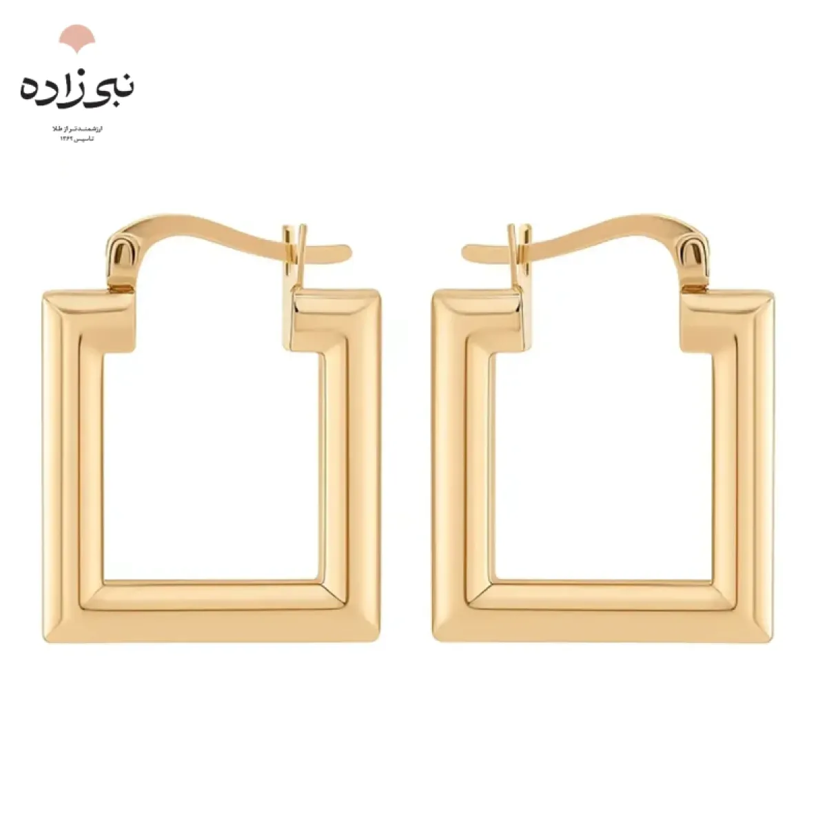 گوشواره چفتی آکوا مربع E118