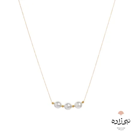 گردنبند تلفیقی البرنادو سه مروارید N107