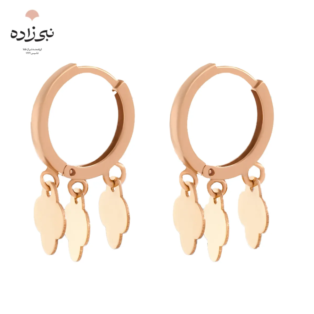 گوشواره روکو آویز ون کلیف طلا E011
