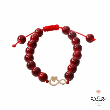 دستبند سنگی بی نهایت و قلب B197