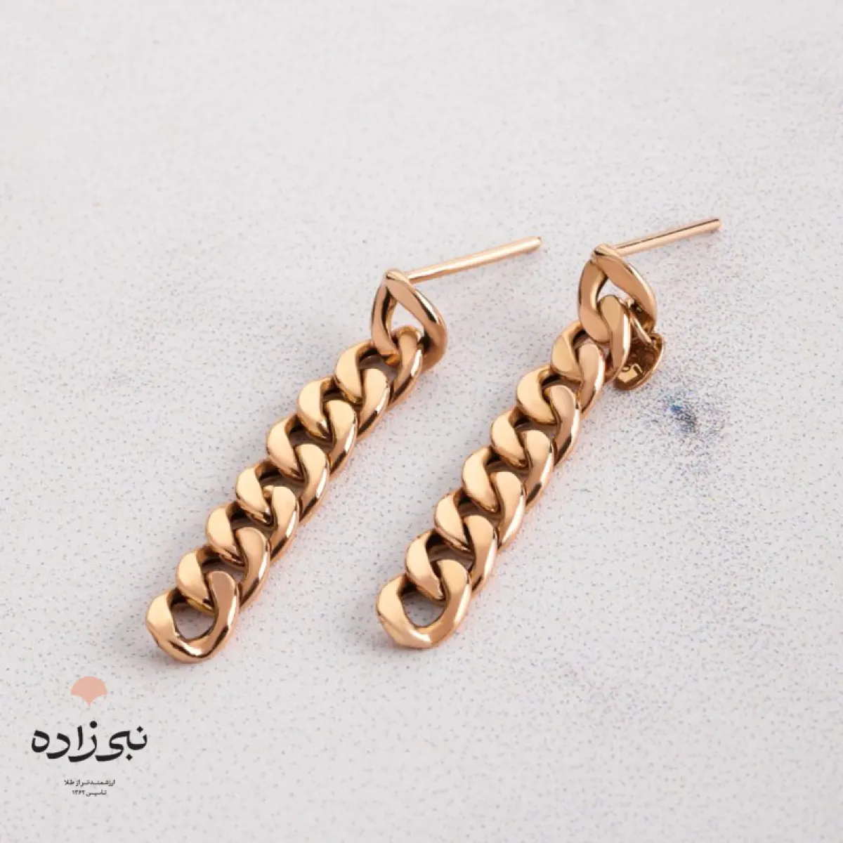 گوشواره میخی کارتیه لَخت بافت دو E113