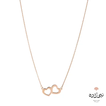 گردنبند لیزری دو قلب N140