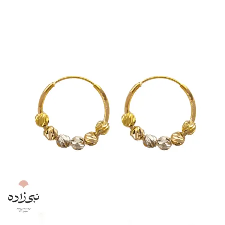 گوشواره حلقه ای البرنادو طلا E006