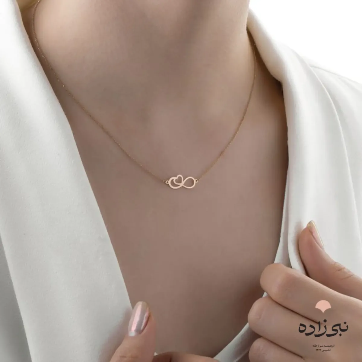 گردنبند لیزری بی نهایت قلب N103