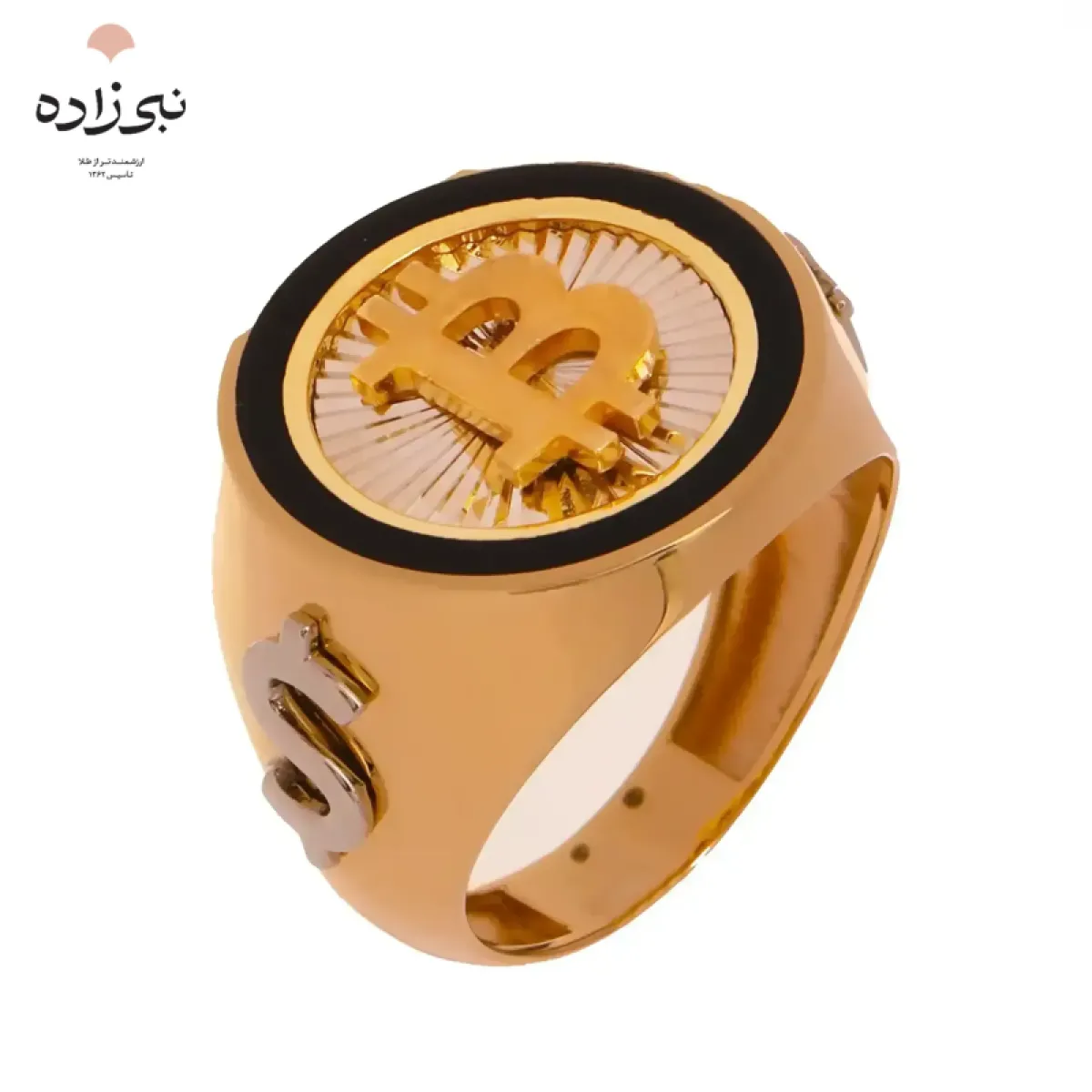 انگشتر مردانه بیت کوین R084