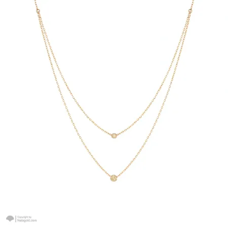 گردنبند دوبل البرنادو دو گوی N223