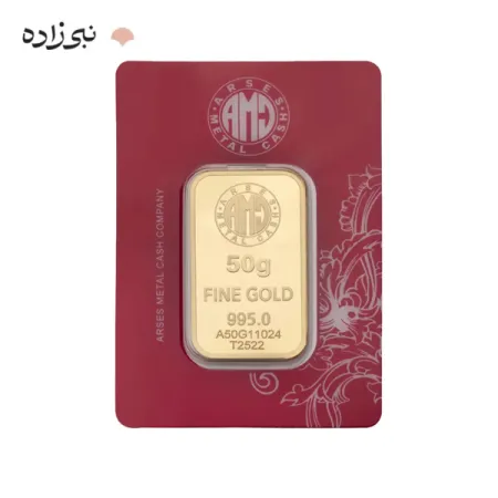شمش 24 عیار 50 گرمی آرسس G091