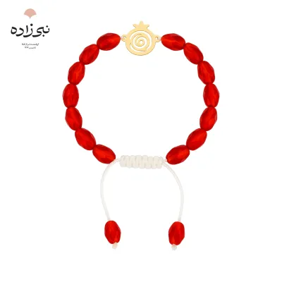 دستبند سنگی انار طلا B261