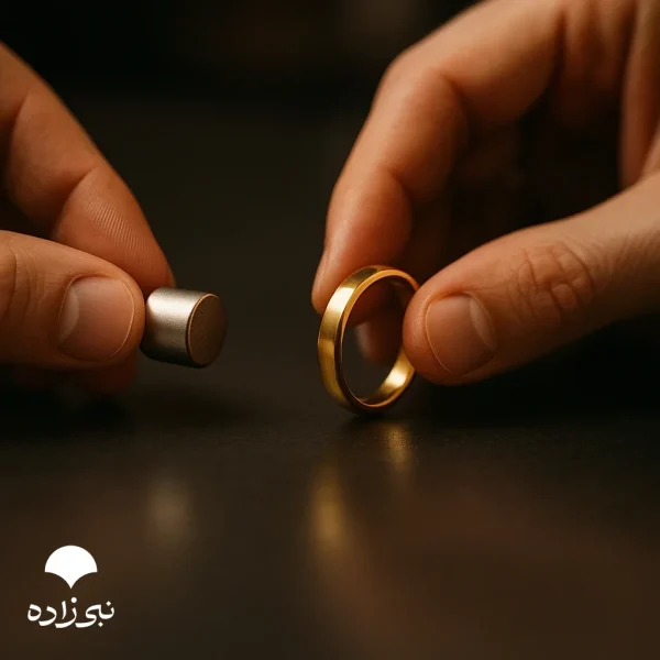 تست طلا با آهنربا